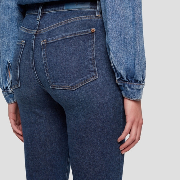 Seven 7 For All Mankind  Luxe Vintage. High Waist slim Kick Deep Soul size 25 - Picture 8 of 9